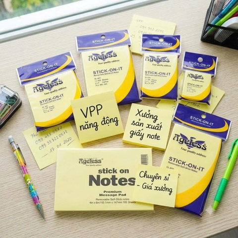 Giấy Note Nguồn Cung Giá Sỉ Tại VPP Năng Động