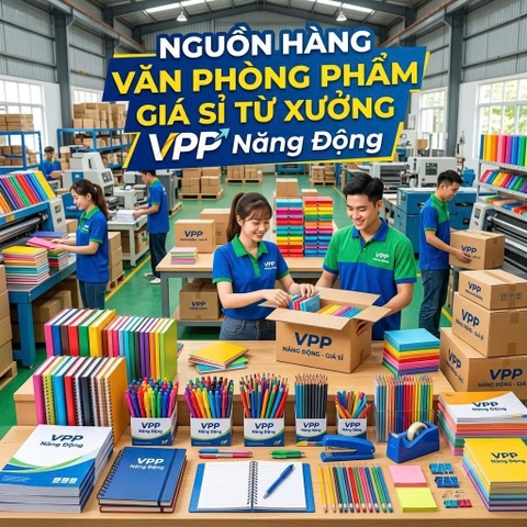 Nguồn Hàng Văn Phòng Phẩm Giá Sỉ Từ Xưởng | VPP Năng Động
