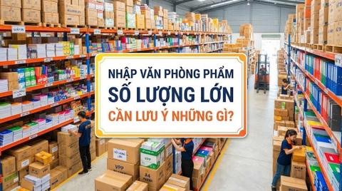 Nhập văn phòng phẩm số lượng lớn cần lưu ý những gì?