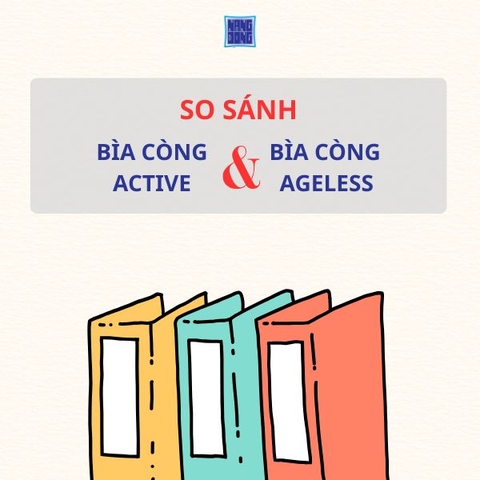 So sánh bìa còng Ageless và bìa còng Active