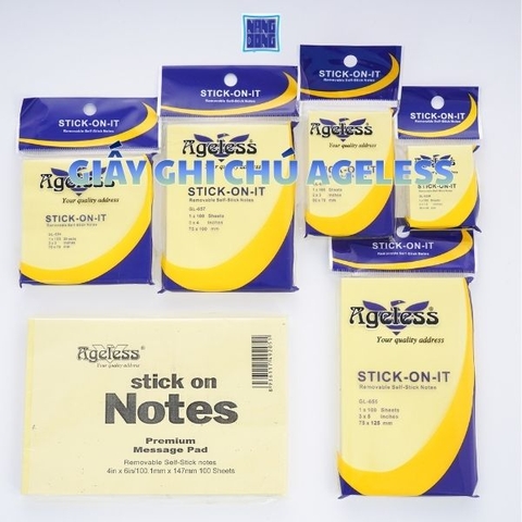 GIẤY GHI CHÚ AGELESS - GIẢI PHÁP GHI NHỚ & TỔ CHỨC CÔNG VIỆC HIỆU QUẢ