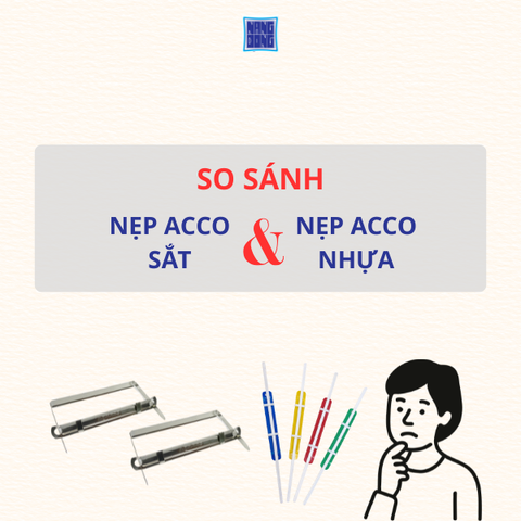 So sánh nẹp acco sắt và nẹp acco nhựa: Nên chọn loại nào cho văn phòng?