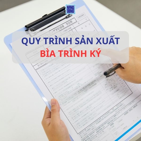 QUY TRÌNH SẢN XUẤT BÌA TRÌNH KÝ CHUYÊN NGHIỆP Ở VPP NĂNG ĐỘNG