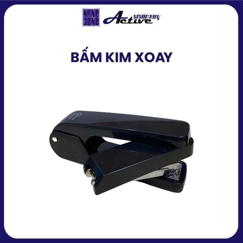 Máy bấm kim xoay