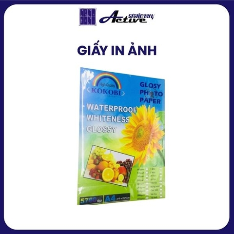 Giấy in ảnh 260 gsm - 2 mặt - A4