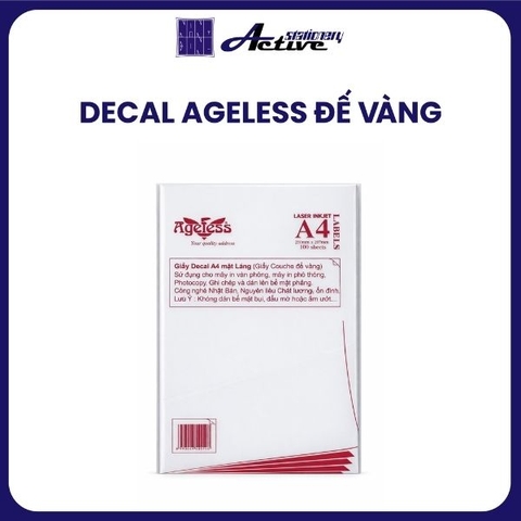 Decal A4 Ageless - Đế Vàng