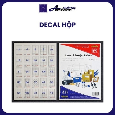 Decal Hộp