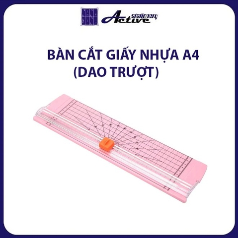 Bàn cắt giấy nhựa mini A4 dao trượt
