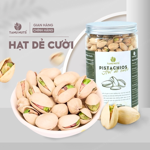 Hạt dẻ cười TANU NUTS, hạt dẻ cười rang muối không tẩy trắng giàu dinh dưỡng