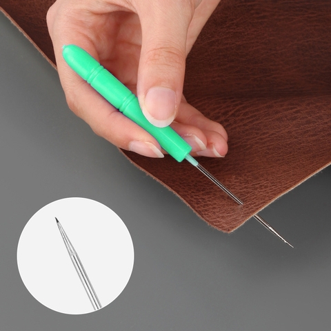 Dùi mũi nhọn CÁN NHỰA, dụng cụ lấy dấu cán nhựa trên chất liệu gỗ, nhưa, giấy cứng