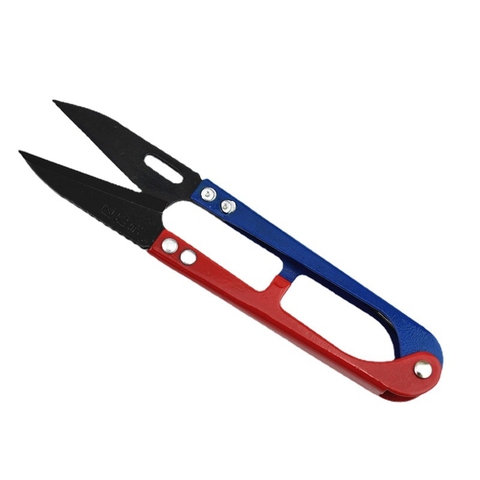 Combo dây 12 cái kéo bấm tay cầm xanh đỏ, siêu sắc bén