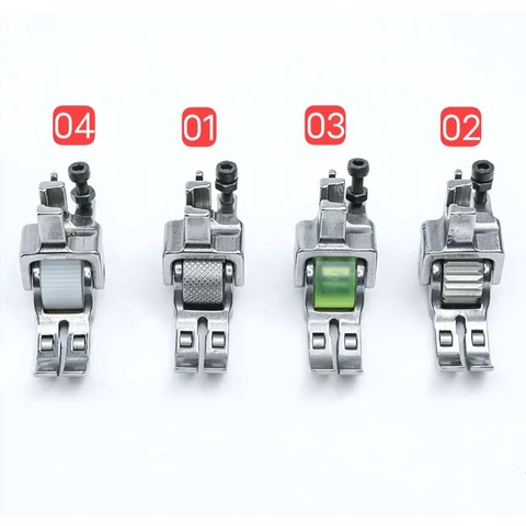 Chân vịt chống nhăn 3 BÁNH XE dùng cho máy 1 kim công nghiệp Jack, sirubar, juki,...