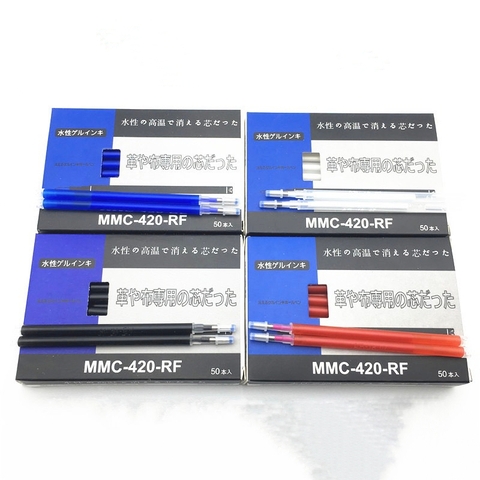 Combo hộp 50 cái,100 cái ruột bút bay màu LOẠI XỊN khi gặp nhiệt độ cao,bay màu khi sấy, được sử dụng trong nghành may