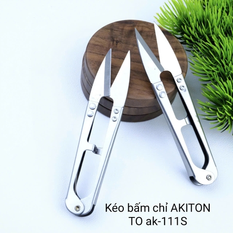 Combo dây 12 cái kéo bấm chỉ AKITON TO AK-111S, kéo dài 12.5cm nhỏ gọn, siêu sắc, dùng bấm chỉ,....