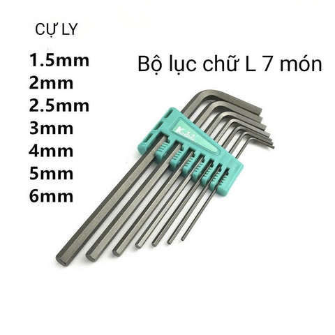 Bộ lục giác chữ L nhãn hiệu Kingmu được sản xuất từ hợp kim thép đặc biệt bền bỉ.