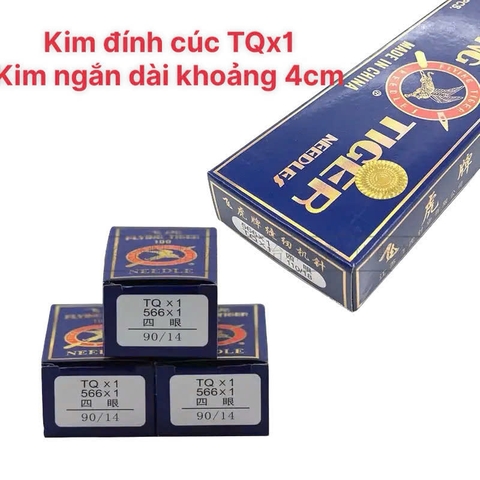 Kim tiger TQ*1#N kim ngắn dùng cho máy may đính cúc công nghiệp