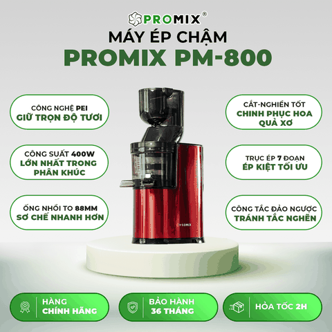 Máy ép chậm chuyên dùng cho quán Promix PM-800