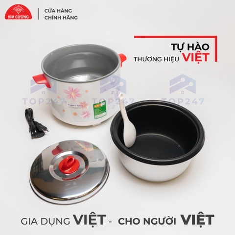 Nồi Cơm Điện Kim Cương 1.8 Lít Nắp Rời Chống Dính