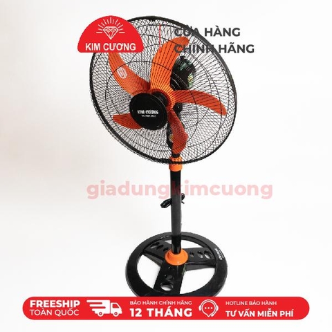 Quạt Công Nghiệp B5 5 Cánh - Quạt Cây Đứng Kim Cương [Bảo Hành Chính Hãng 12 Tháng]