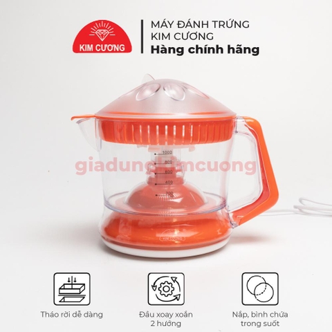 Máy Vắt Cam Tự Động 2 Chiều - Máy Ép Cam Kim Cương 1 Lít Tiện Lợi [Bảo Hành 1 Đổi 1]