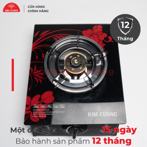 Bếp Gas Đơn Dương Kính Cường Lực Kim Cương [ Bảo Hành Chính Hãng 12 Tháng]