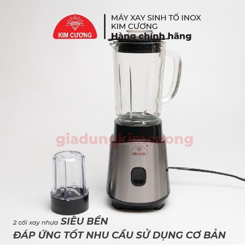 Máy Xay Sinh Tố Cao Cấp Kim Cương - 2 Cối Đa Năng [Bảo Hành Chính Hãng 1 Đổi 1]