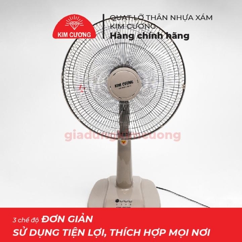 Quạt Lỡ Kim Cương - Quạt Đứng Lỡ B4 Ống Nhựa [Bảo Hành Chính Hãng 12 Tháng]