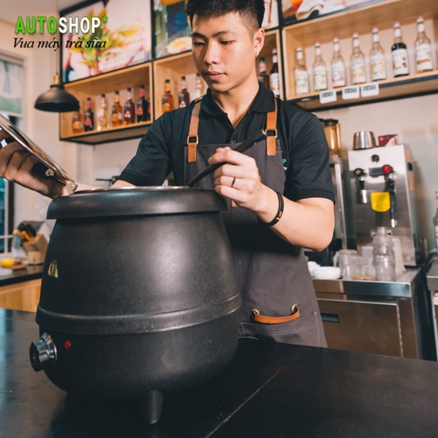 Nồi ủ trân châu quán trà sữa Yubann SWQ-10 ruột inox vỏ gang dung tích 10L