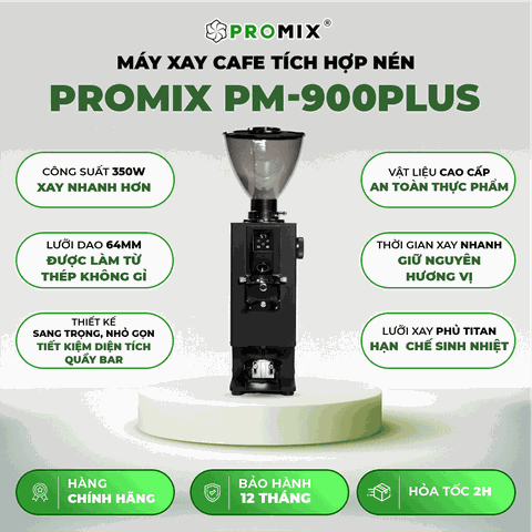 Máy xay cà phê tích hợp nén dành cho quán Promix PM-900 Plus