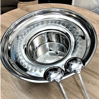 Nồi lẩu nhúng (lẩu mâm vành) Inox cao cấp
