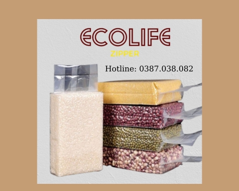 Túi hút chân không PA xếp hông