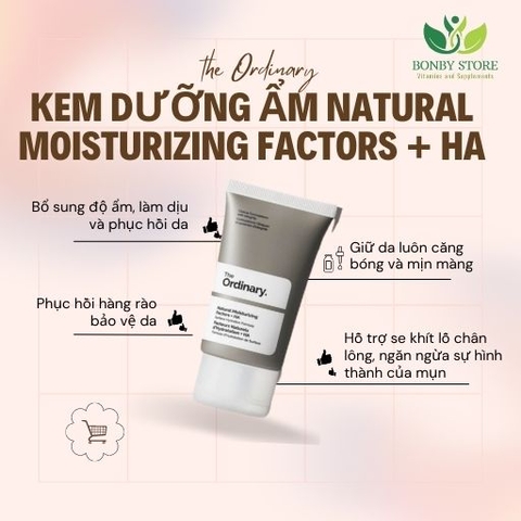 Kem dưỡng ẩm The Ordinary Natural Moisturizing Factor + HA