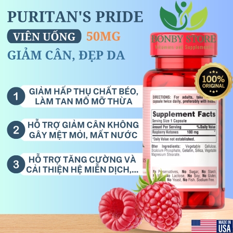 viên uống hỗ trợ giảm cân, làm đẹp da 50mg của Mỹ 120 viên