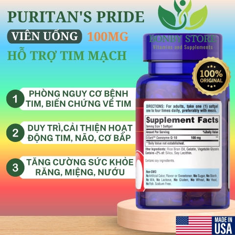 Thuốc CoQ10 100mg của Mỹ 240 viên