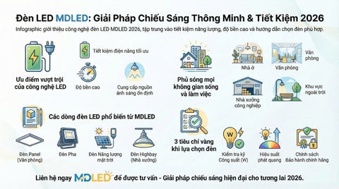 Đèn LED Là Gì? Ưu Điểm, Ứng Dụng Và Cách Chọn Đèn LED Tiết Kiệm Nhất 2026