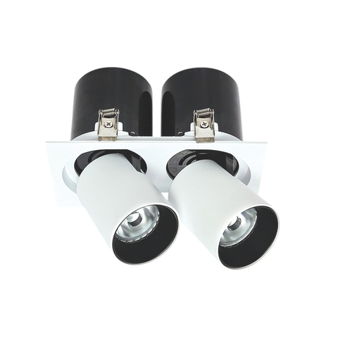 Đèn LED Spotlight Âm Trần Đôi Chỉnh Góc 12W/15W*2 Anfaco AFC 788/2