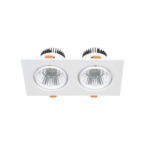 Đèn LED downlight Đôi 7Wx2 Chỉnh Góc Anfaco AFC 318/2-7Wx2