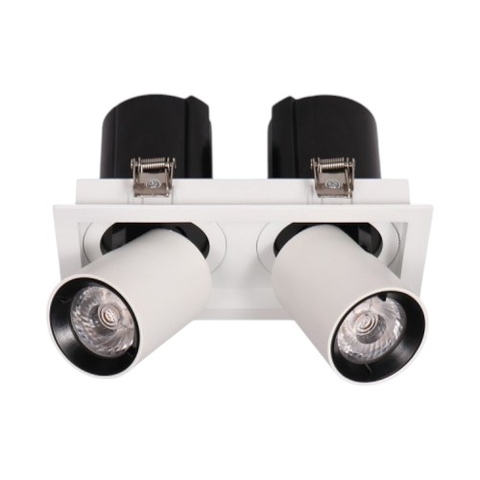 Đèn LED Âm Trần Đôi Chỉnh Hướng 2x5W-2x18W ENA Mẫu DCG