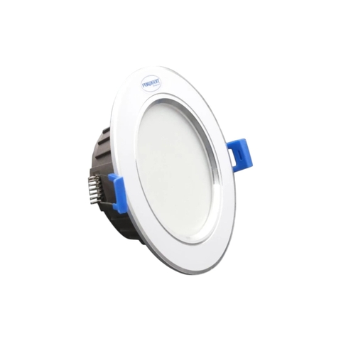 Đèn LED Downlight Viền Bạc 12W Âm Trần Đổi 3 Màu Paragon