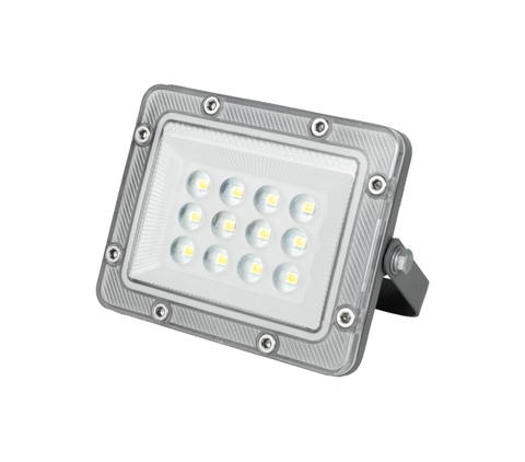 Đèn led pha thấu kính KINGECO 10w, vỏ xám, Chip LUMILEDS 2835