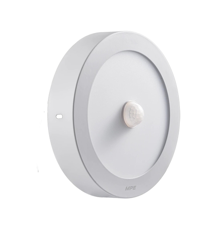 Đèn LED Panel Ốp Nổi Nhôm Mặt Tròn Cảm Biến Chuyển Động 12W Ánh Sáng Trắng SRPL-12T/MS