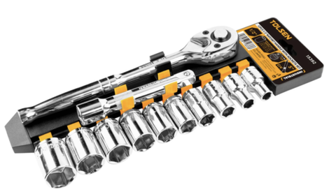 Bộ tuýp 12 món 1/2 hệ inch (công nghiệp) Tolsen 15392