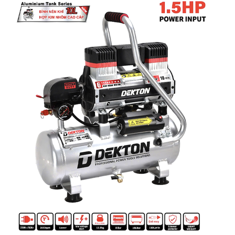 Máy Nén Khí Không Dầu 1.5Hp 10L Dekton DK-AC2910PROMAX