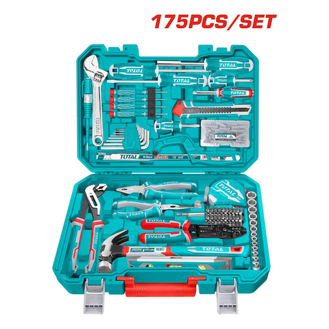 Bộ Dụng Cụ Đa Năng Total THKTTHP61757 175 Chi Tiết Kèm Búa Kìm Mỏ Lết Tuốc Nơ Vít Chính Hãng