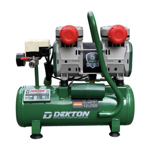 DK-AC3912 Máy nén khí không dầu 12L bơm hơi nhanh Dekton (22s đầy bình) bản nâng cấp