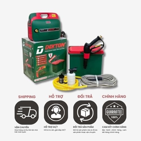 Máy xịt rửa xe cao áp Dekton 2300W DK-CWR2300FB