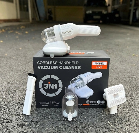 Máy Hút Bụi Cầm Tay Dekton DV3 Có tia UV khử khuẩn - Nhỏ Gọn, 65W