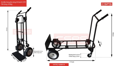 Xe đẩy hàng đa năng 04 bánh CSPS VNTR2100BB2B