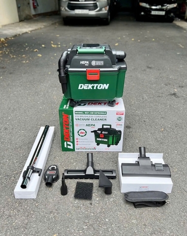 Máy Hút Bụi Thổi Bụi Pin Dekton M21-HB16PROMAX 21V, Thùng 16L, Motor Brushless, Hút Khô Ướt, Lọc HEPA