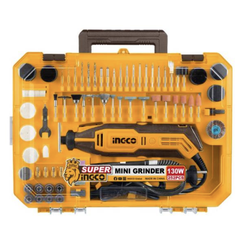 Bộ 252 món máy mài khuôn mẫu và phụ kiện mài INGCO MG133281